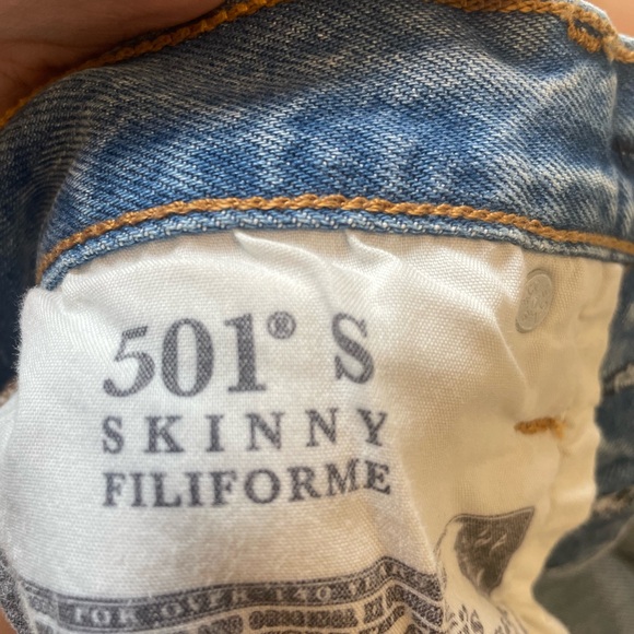 Levi’s Skinny Jeans Size 25 L28 - Picture 5 of 5